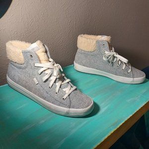 Keds Kickstart TRX fleece lining Woman Sze 9.5 High top